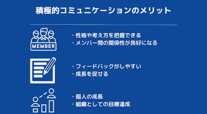 コミュニケーションのメリット