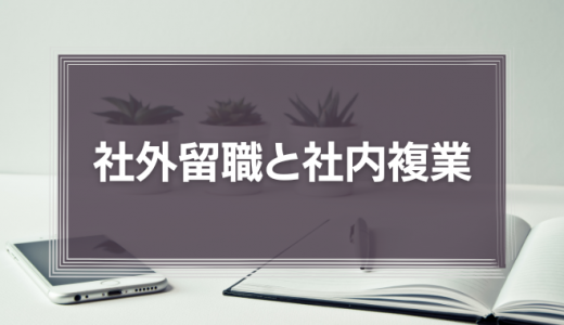 社外留職と社内複業から生まれる破壊的イノベーション